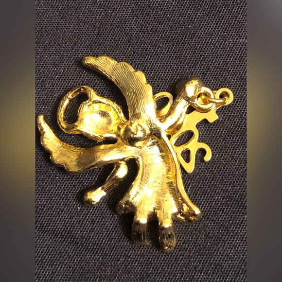 Vintage Gold Tone millennium ángel guardián.. excellent condition like new - Picture 2 of 5